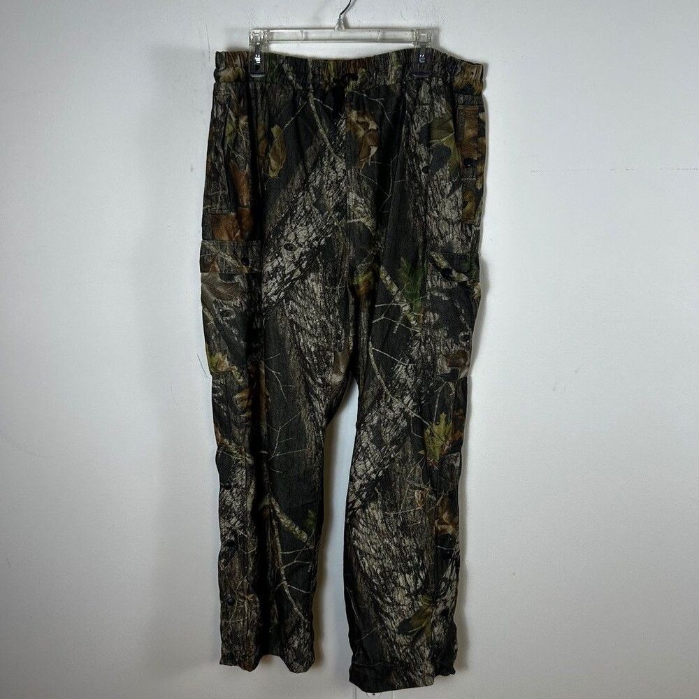 Game Winner Hunting Pants Mens XL Camouflage Waterproof PU Laminated Cargo Snaps